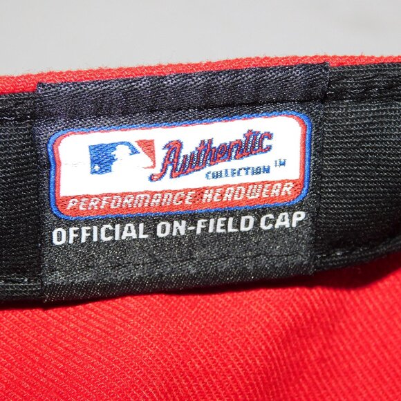 New Era 59Fifty MLB Los Angeles Angels of Anaheim Red  Fitted Hat Cap 7 1/4 - Picture 4 of 10